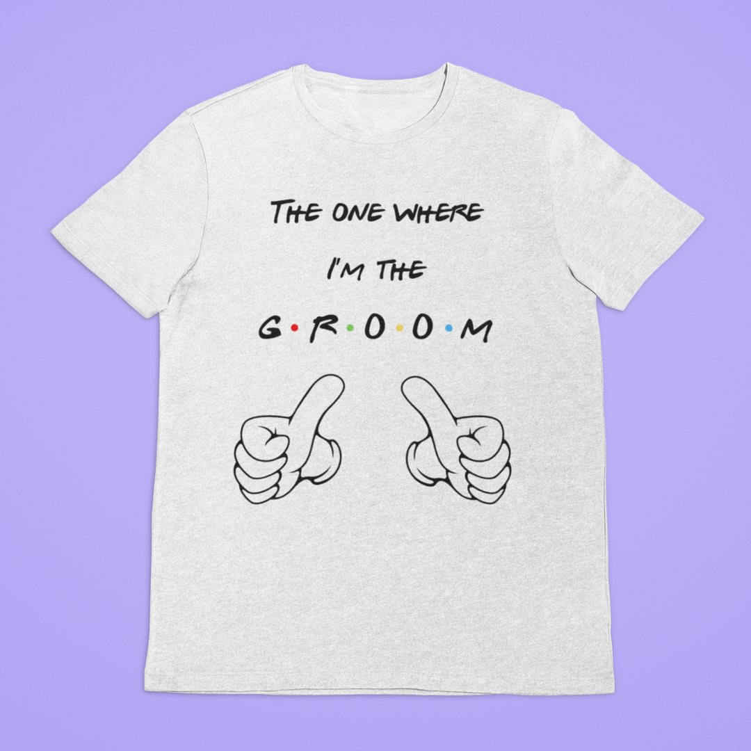 I am the Groom White Tshirt