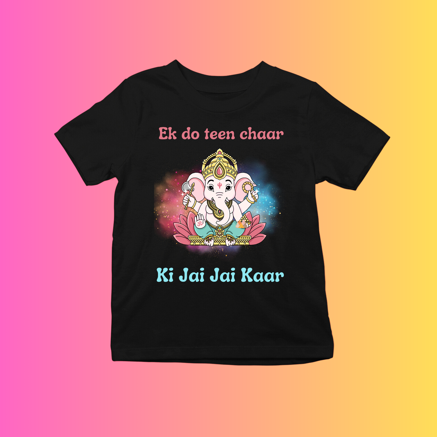 Ganpati ki Jai Jai Kaar Tshirt (For Kids)